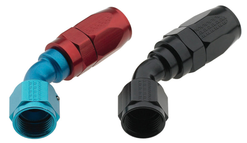 Fragola -4AN x 45 Degree Pro-Flow Hose End - Black 224504-BL 224504-BL Photo - Primary