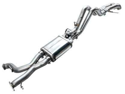 AWE Tuning 22-24 Ford Bronco Raptor 4WD Dual BashGuards Cat-Back SwitchPath Exhaust (No Tips) 3025-31327 3025-31327 Photo - out of package