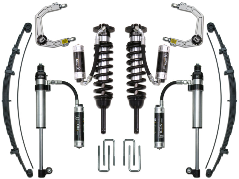 ICON 05-15 Toyota Tacoma 0-3.5in/16-17 Toyota Tacoma 0-2.75in Stage 9 Suspension System w/Billet Uca K53009 K53009 Photo - Primary
