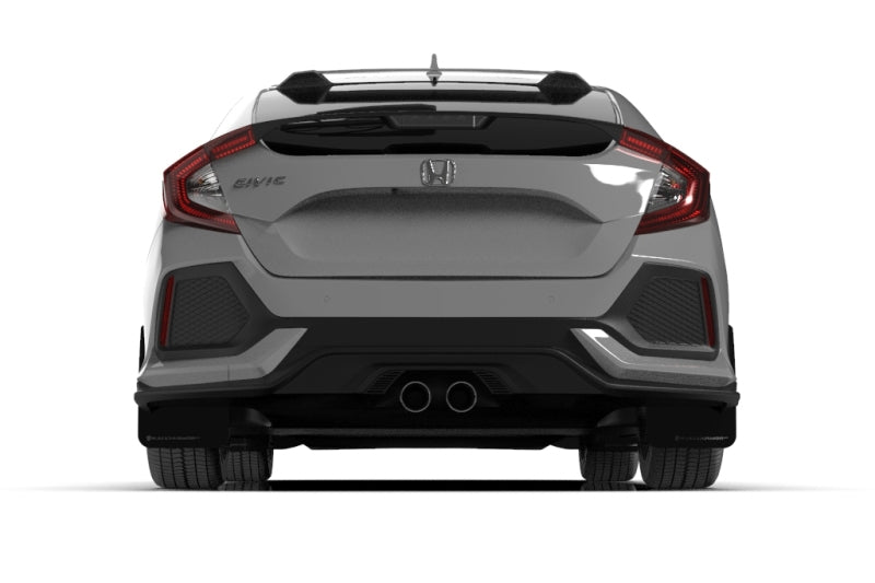 Rally Armor  17-19 Honda Civic Sport Touring Black UR Mud Flap w/ Dark MF51-UR-BLK/DGRY User 1