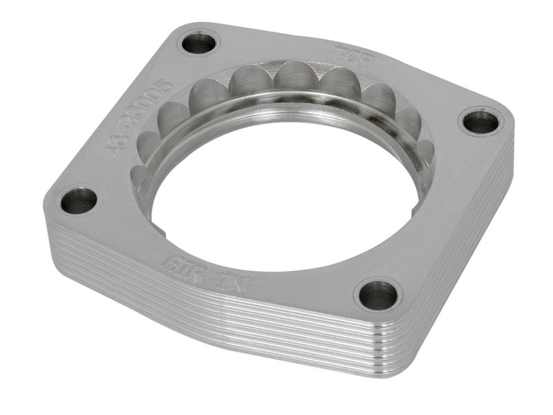 aFe Silver Bullet Throttle Body Spacer: Nissan Patrol (Y61) 01-16 I6-4.8L 46-36005 Photo - Primary