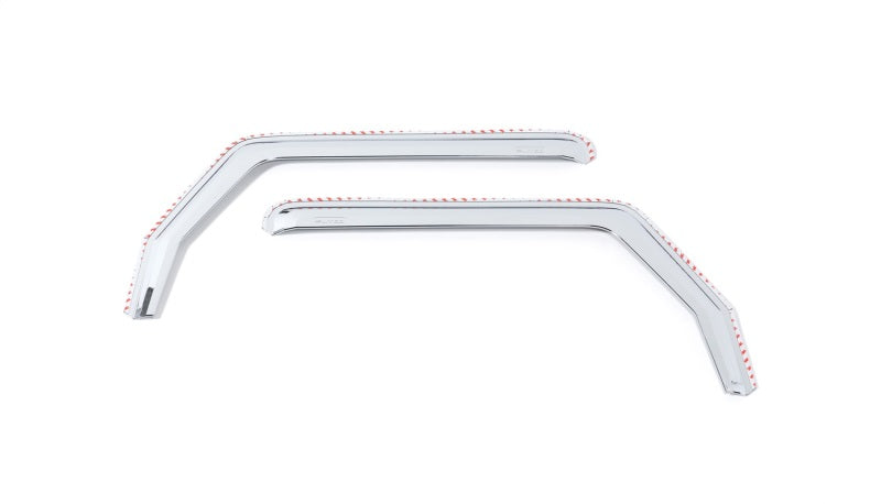 Putco Element Chrome Window Visors - Jeep Wrangler JK - Front only 480228 Photo - Primary