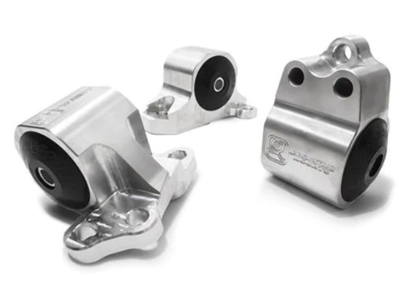 Innovative 92-95 Civic B/D Series Silver Aluminum Mounts Solid Bushings (3 Bolt) B10150-SOLID