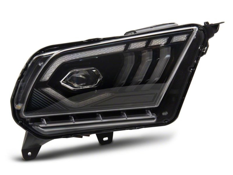 Raxiom 10-12 Ford Mustang w/ Factory Halogen LED Projector Headlights- Blk Housing (Clear Lens) 422461 422461 Photo - Close Up