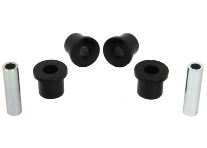 Whiteline Plus 97-05 Nissan Frontier D22 2WD Rear Spring Eye and Shackle Bushing W71647 W71647 Photo - Close Up