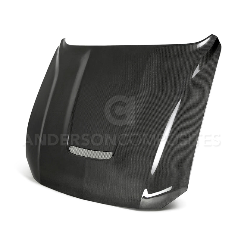 Anderson Composites 2018 Ford Mustang Type-GR Double Sided Carbon Fiber Hood AC-HD18FDMU-GR-DS AC-HD18FDMU-GR-DS Photo - Primary
