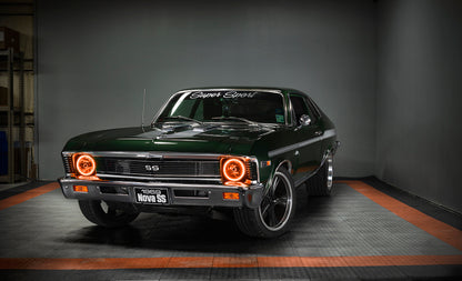 ORACLE Lighting Oracle Pre-Installed Lights 7 IN. Sealed Beam - Amber Halo 6905-005 6905-005 Photo - lifestyle view