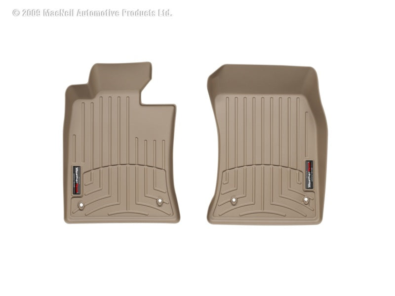 WeatherTech WT FloorLiner - Front - Tan Floor Mats Floor Mats - Rubber main image