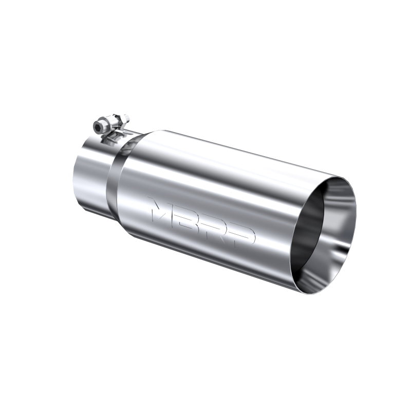 MBRP Universal Tip 5 O.D. Dual Wall Straight 4 inlet 12 length T5049 Photo - Primary