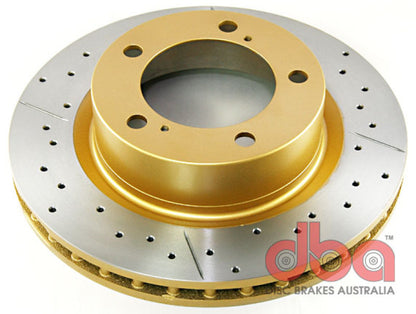 DBA 07+ Toyota Landcruiser 200 Series Front Drilled & Slotted Street Series Rotor 2722X 2722X Photo - Primary