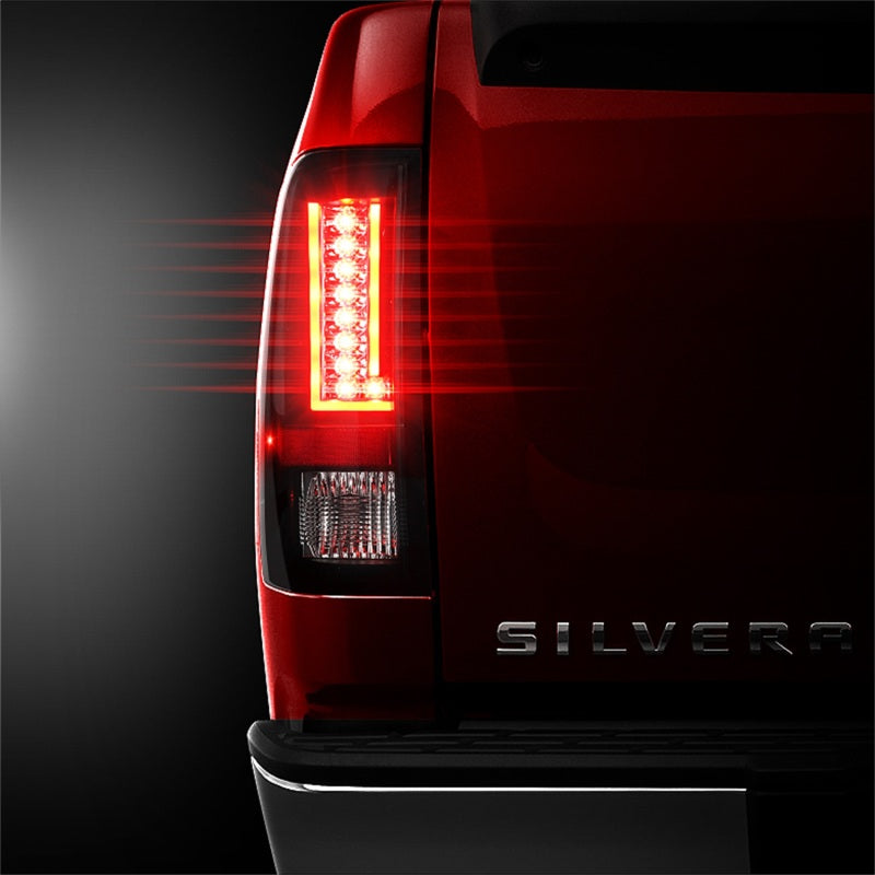 Spyder 07-13 Chevy Silverado (Exc 2010 Model) Verison 2 LED Tail Lights ALT-YD-CS07V2-LED-BSM 5082626 5082626 Photo - Mounted