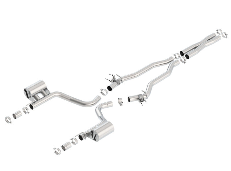 Borla 2015 Dodge Challenger Hellcat 6.2L V8 ATAK Catback Exhaust No Tips Factory Valance 140646 140646 Photo - Primary