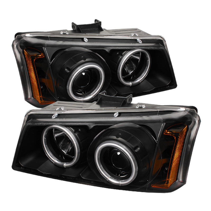 Spyder Chevy Silverado 1500 03-06 Projector HeadlightsCCFLHalo LED Blk High H1 PRO-YD-CS03-CCFL-BK 5030023 5030023 Photo - Primary