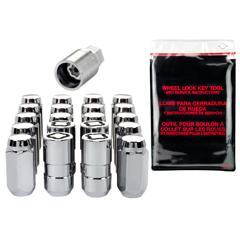 McGard 5 Lug Hex Install Kit w/Locks (Cone Seat Nut) M14X1.5 / 22mm Hex / 1.635in. Length - Chrome 84525 84525 Photo - out of package