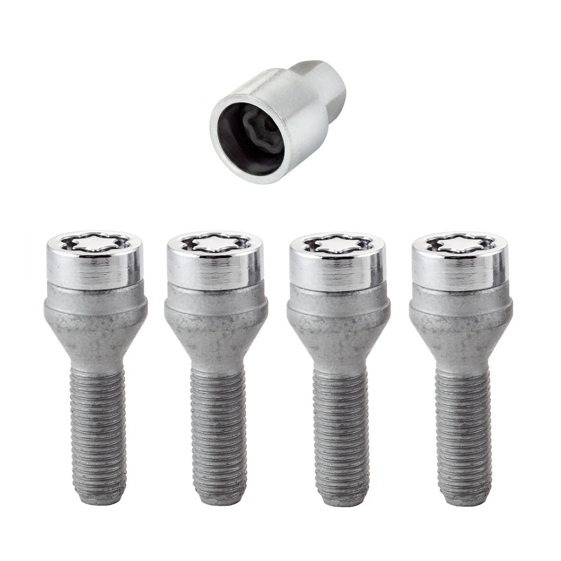 McGard Wheel Lock Bolt Set - 4pk. (Cone Seat) M12X1.5 / 17mm Hex / 31.7mm Shank Length - Chrome 27015 27015 Photo - Primary