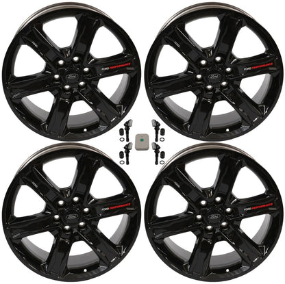 Ford Racing 15-22 F-150 22x9.5in Wheel Kit - Gloss Black M-1007K-S2295GB M-1007K-S2295GB Photo - Primary