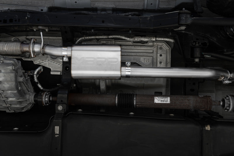 MBRP 21-22 Ford Bronco 2.3/2.7L EcoBoost 2/4-Dr 3in Catback Dual Split Rear Exit BLK AL S5241BLK S5241BLK Photo - Mounted
