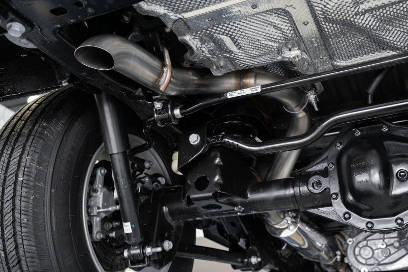 MBRP 18-20 Jeep Wrangler JL 2.5in Single Rear Exit Cat Back Exhaust - Aluminum S5533AL S5533AL Photo - Close Up