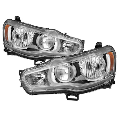 SPYDER xTune Mitsubishi Lancer 08-15 OE Style Headlights - ALL Chrome HD-JH-ML08-AM-C 9937477 9937477 Photo - Primary
