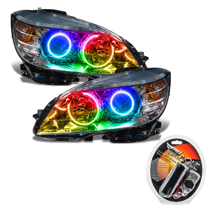 ORACLE Lighting Oracle 08-11 Mercedes Benz C-Class Pre-Assembled Headlights - Chrome Housing - ColorSHIFT 7115-330 7115-330 Photo - in package