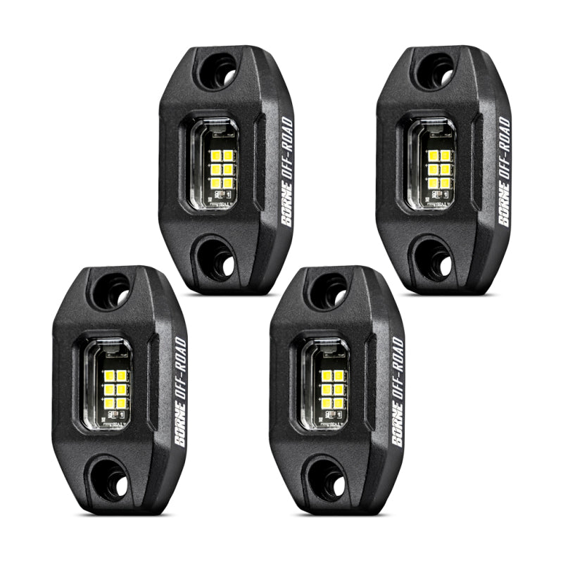 Borne Off-Road Rock Light (Kit of 4) Short Harness BNLT-RL-4A BNLT-RL-4A Photo - Primary