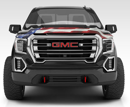 Stampede 2019 GMC Sierra 1500 Vigilante Premium Hood Protector - Flag 3022-41 3022-41 Photo - Mounted