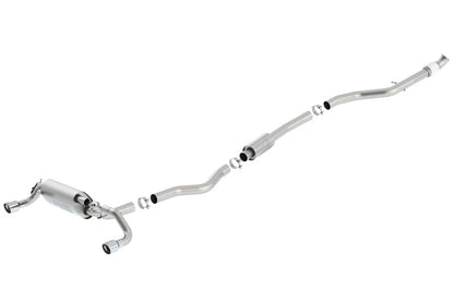 Borla 13-16 BMW 335i / 435i Atak Cat back SS 3.0in, 2.25in 3.5in Tip Single Rolled 140580 140580 Photo - Primary