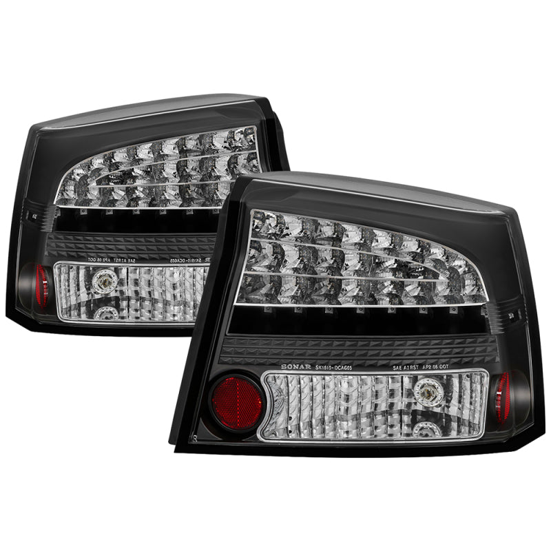Spyder Dodge Charger 06-08 LED Tail Lights Black ALT-YD-DCH05-LED-BK 5002273 5002273 Photo - Primary