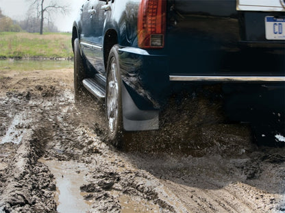 WeatherTech 07+ Chevrolet Avalanche No Drill Mudflaps - Black 110013-120022 110013-120022 Photo - Mounted