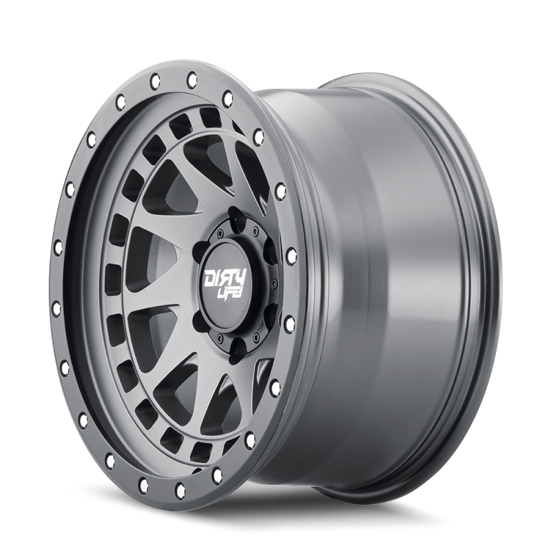 Dirty Life 9311 Enigma Pro 17x9/6x135 BP/-12mm Offset/87.1mm Hub Satin Graphite Wheel - Beadlock 9311-7936MGT12 9311-7936MGT12 Photo - Primary