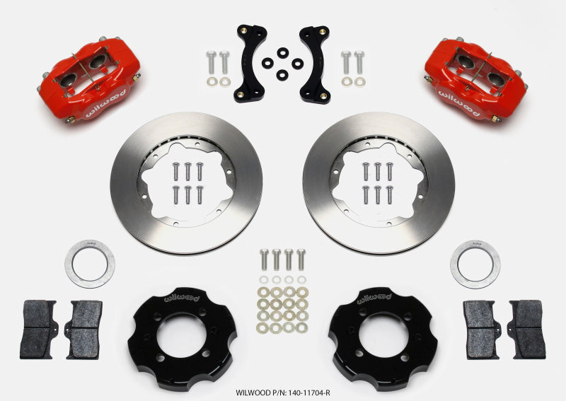 Wilwood Fdl Front Hat Kit, 11.00", Red, 95-05 Miata 140-11704-R Photo - Primary