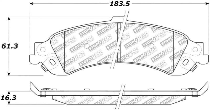 StopTech Street Select Brake Pads With Hardware 305.08340 Photo - Primary