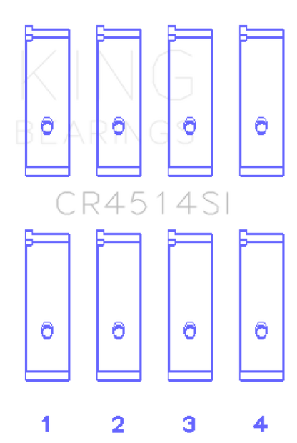 King Engine Bearings King Toyota 1AZFE/2AZFE Connecting Rod Bearing Set CR4514SI025 CR4514SI025 Photo - Primary