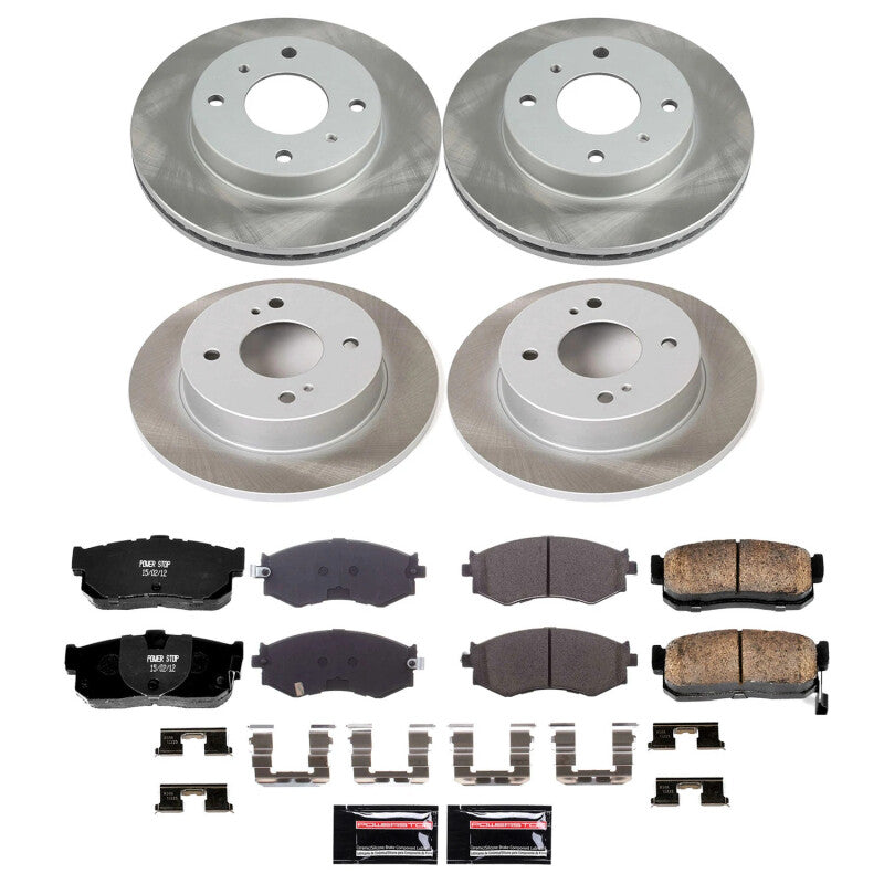 PowerStop Power Stop 91-96 Infiniti G20 Front and Rear Semi-Coated Rotor Kit SC9173 SC9173 Photo - Primary