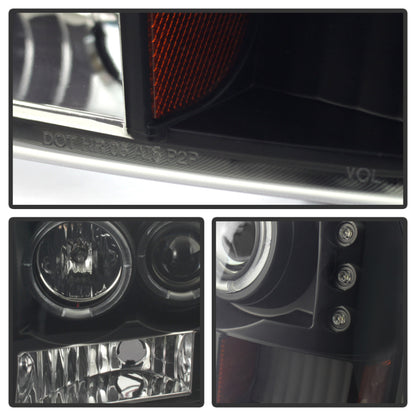 Spyder Ford F250 Super Duty 99-04 Projector Version 2 LED Halo LED Blk Smke PRO-YD-FF25099-1P-G2-BSM 5078452 5078452 User 1