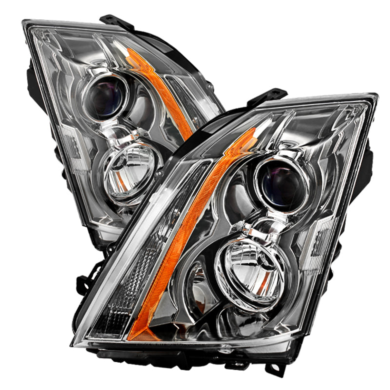 SPYDER Xtune Cadillac Cts 08-12 / CTS-V 09-12 Halogen Onlyprojector Headlights Chrome HD-JH-CACTS08-AM-C 9027246 9027246 Photo - Primary