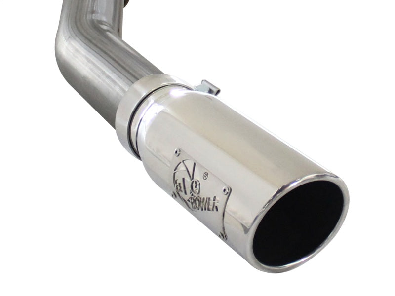 aFe Cat-Back Stainless Steel Exhaust System Polished - Ford F-150 11-14 49-43067-P Photo - Unmounted