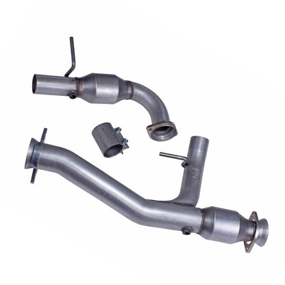 BBK 11-14 Ford F-150 Coyote 5.0 3in Short Exhaust Mid Y-Pipe w/ Catalytic Converters (For 1947) 19471 19471 Photo - Primary