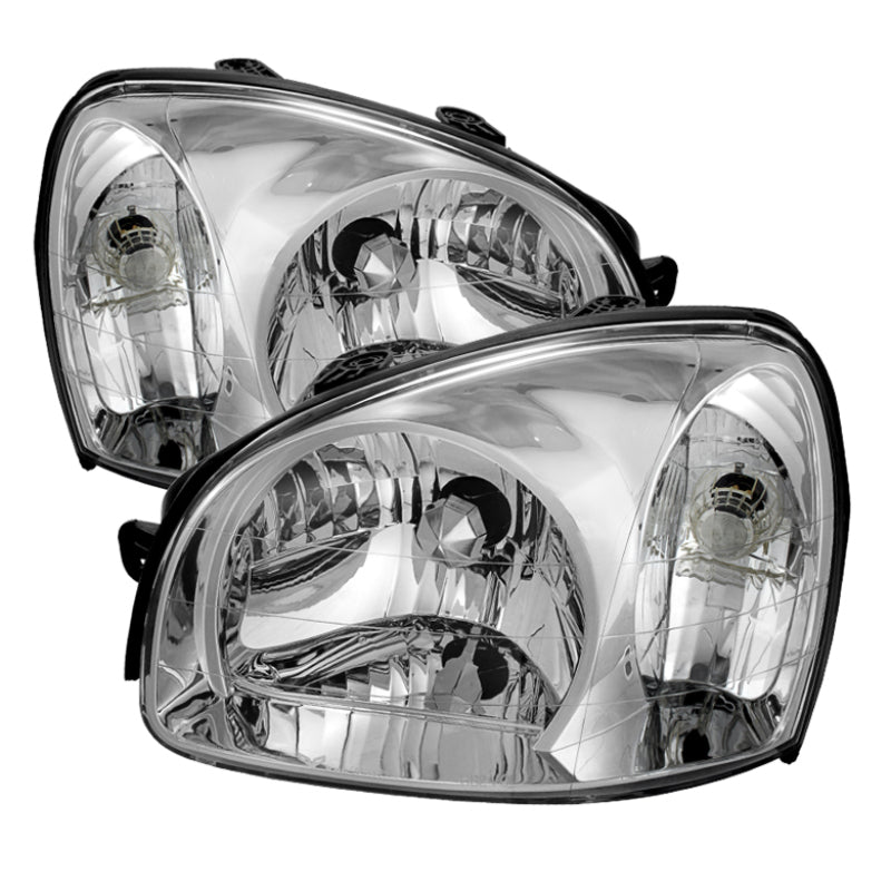 SPYDER Xtune Hyundai Santa Fe 2003-2006 Crystal Headlights Chrome HD-JH-HYSA03-C 9024832 9024832 Photo - Primary