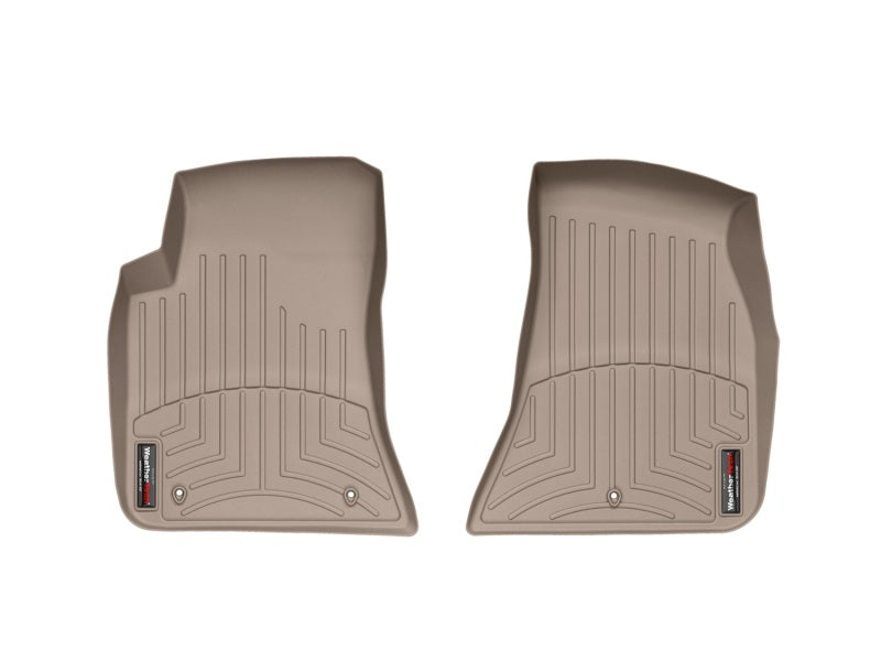 WeatherTech WT FloorLiner - Front - Tan Floor Mats Floor Mats - Rubber main image