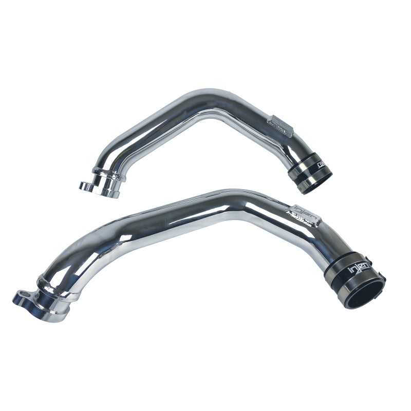 Injen 15-16 BMW M3 (F80) L6 Twin Turbo Polished Intercooler Charge Pipe w/ 1/8in Female NPT Bungs SES1116ICP SES1116ICP Photo - Primary