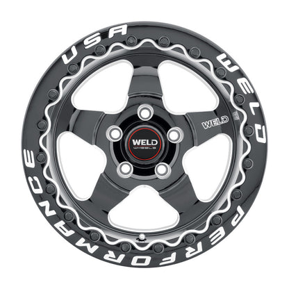 Weld S904 15x10 Ventura Beadlock 5x114.3 ET51 BS7.50 Gloss BLK MIL DIA 78.1 S904B0067P51 S904B0067P51 Photo - Primary