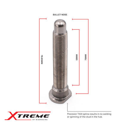 BLOX Racing Honda Xtreme Titanium Wheel Studs 12 x 1.50mm - Single BXAC-00175 BXAC-00175 User 1
