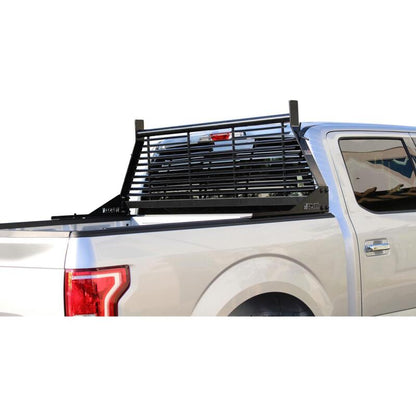 Westin 1999-2018 Chevrolet/Ford/GMC/Toyota Silverado/Sierra 1500/2500/3500 HD Headache Rack - Black 57-8025 57-8025 Photo - Mounted