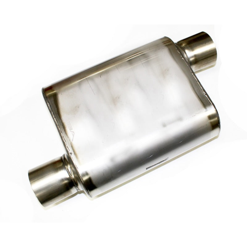 JBA Universal Chambered Style 304SS Muffler 11x9.75x4 3in Inlet Diameter Offset/Offset 40-301100 40-301100 Photo - Primary