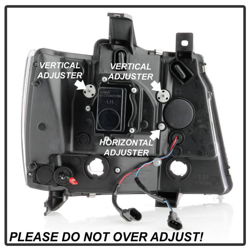 Spyder Chevy Suburban 1500/2500 07-14 Tahoe 07-14 LED Headlights Black PRO-YD-CSUB07V2PL-BK 5087515 5087515 User 4