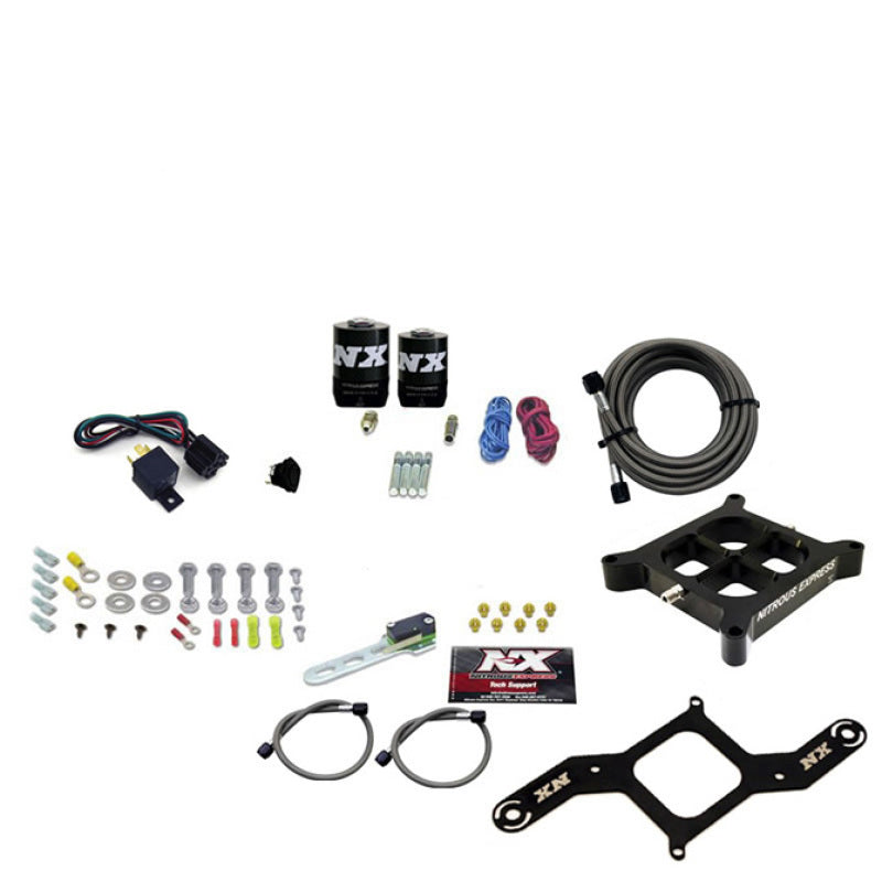 Nitrous Express 4150 Single Entry Crossbar Nitrous Plate Kit RNC (250-750HP) w/o Bottle 63840-00 63840-00 Photo - Primary