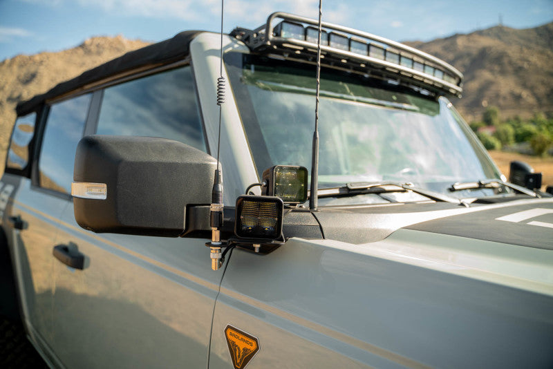 DV8 Offroad 2021 Ford Bronco A Pillar Dual Light Pod Drop Mounts LBBR-08 LBBR-08 Photo - Unmounted