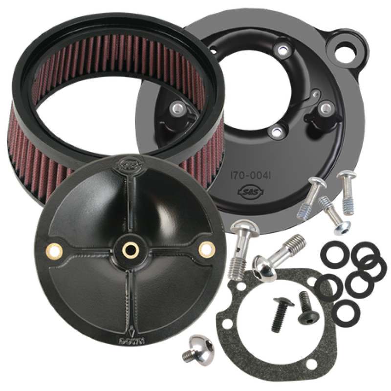 S&S Cycle 91-06 XL Sportster Models w/ Stock CV Carb Stealth Air Cleaner Kit w/o Cover 170-0093 170-0093 User 1