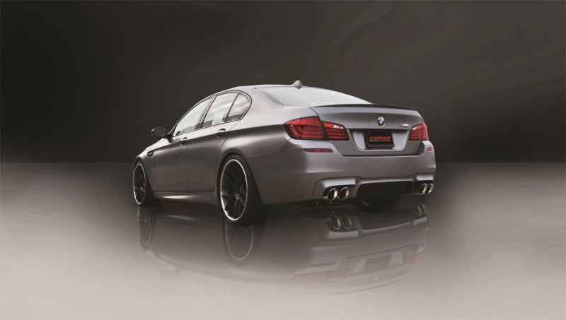 Corsa 12-13 BMW M5 F10 Polished Sport Axle-Back Exhaust 14934 14934 Photo - Mounted